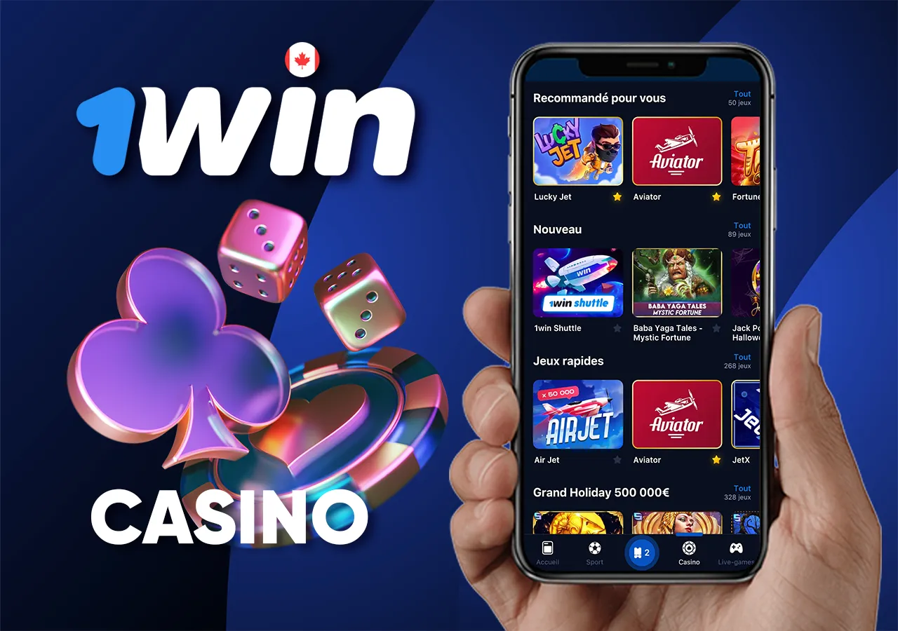 Jouez à vos jeux d'argent préférés en ligne sur 1win Casino