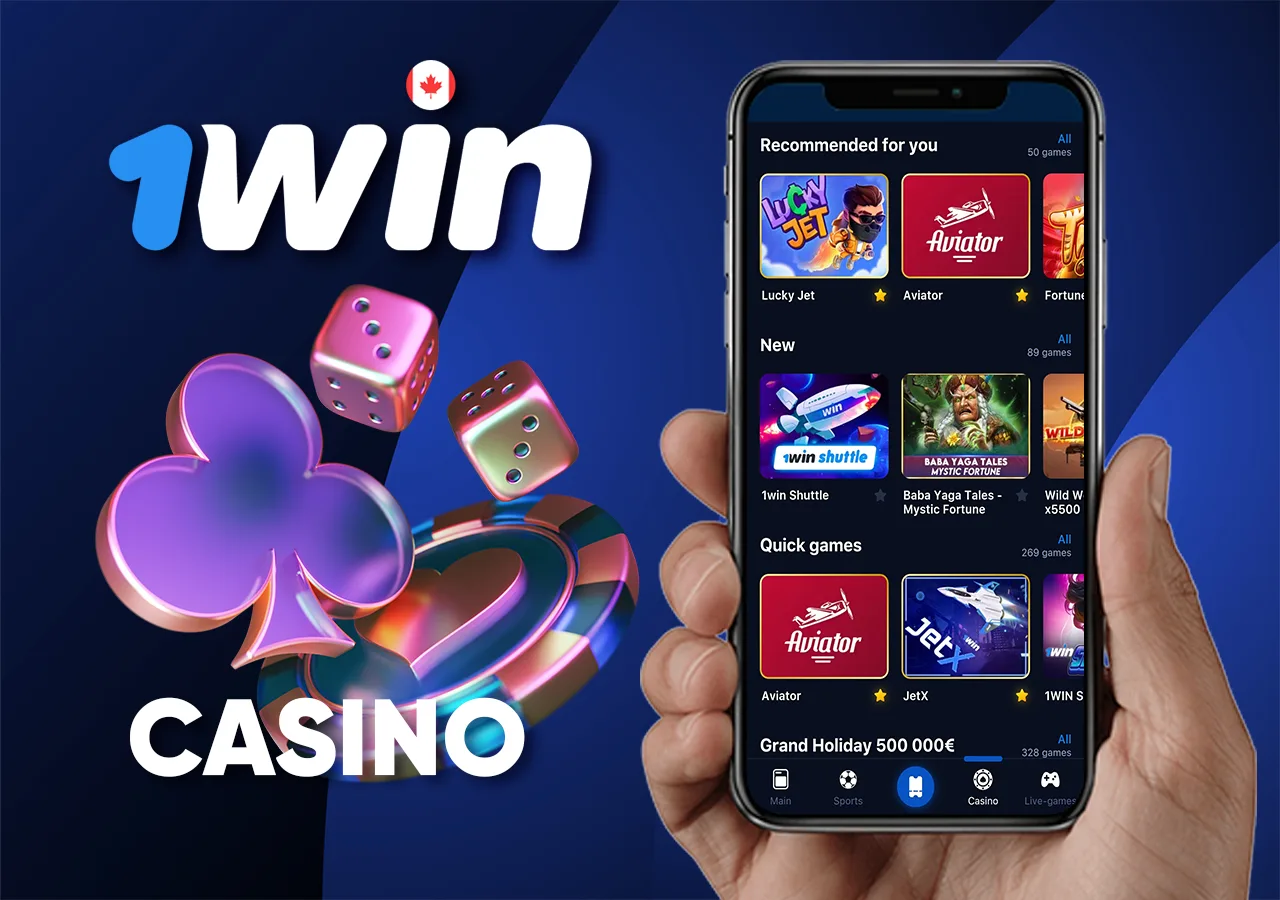 Wide choice of gambling games at 1win casino