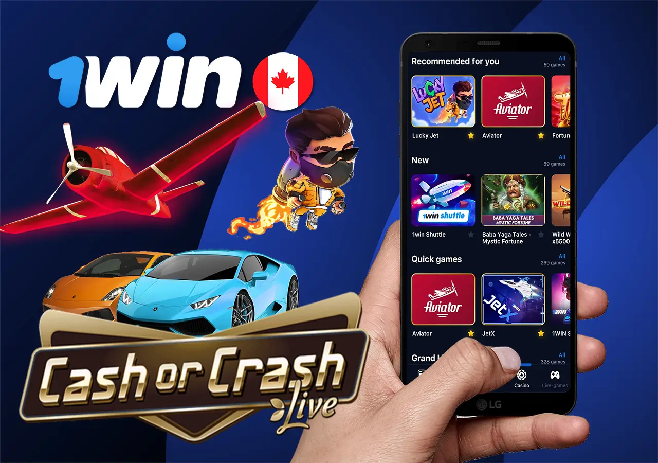 To win, withdraw your bet at the right time on 1 win online at Canada