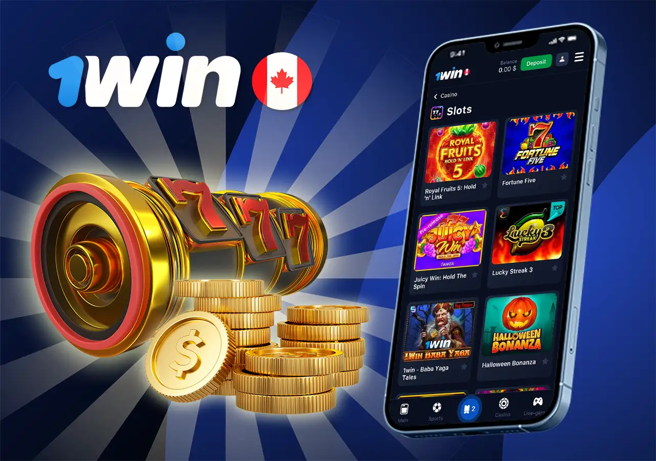 Huge selection of slots for every taste for Canadian players at 1win