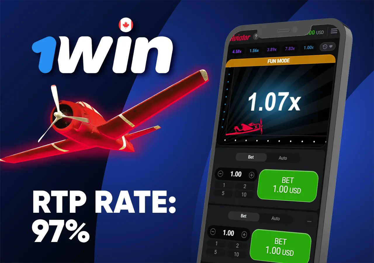 Characteristics of the Aviator game at 1Win betting shop