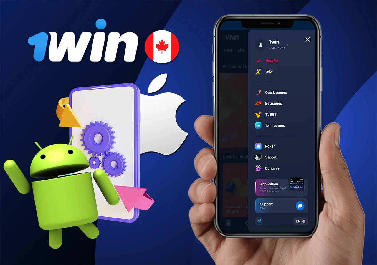Instructions for installing the 1 win mobile application on Android