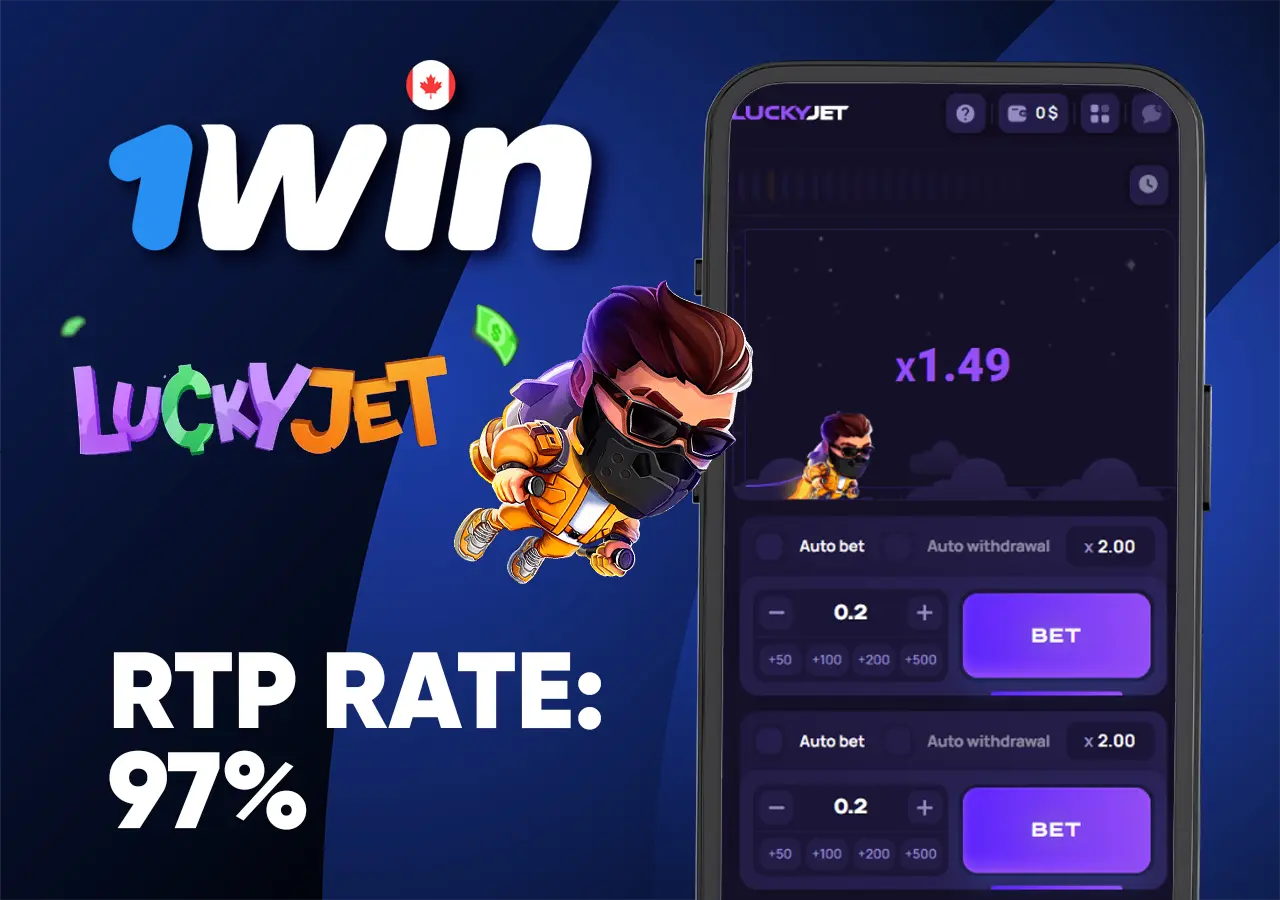 Characteristics of the game lucky jet at the bookmaker 1Win