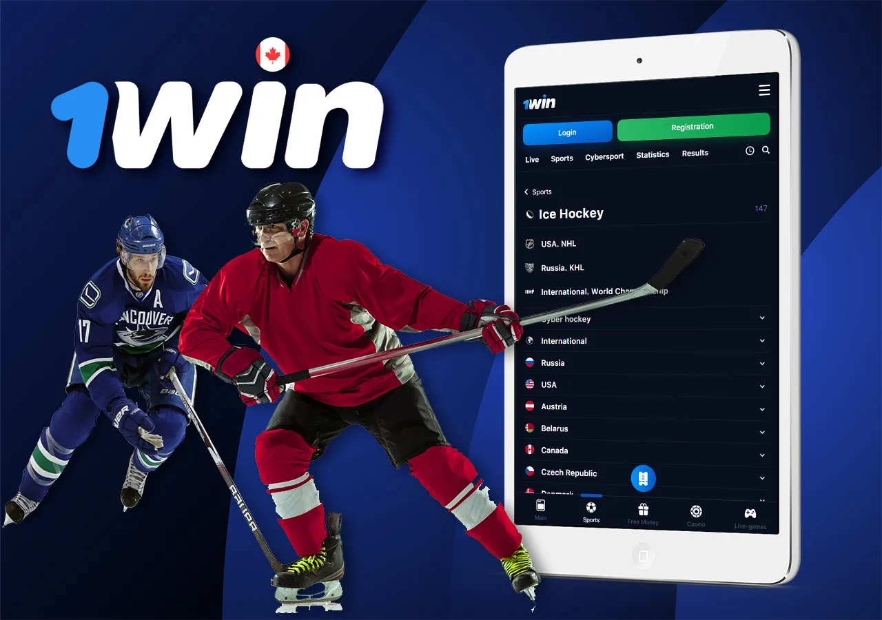 The most famous hockey leagues are available for betting