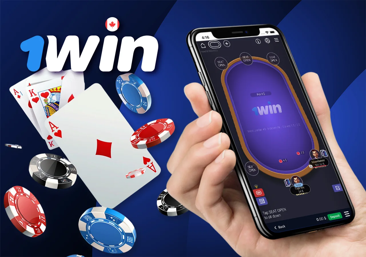 Start playing poker with 1win Canada and get a huge welcome bonus