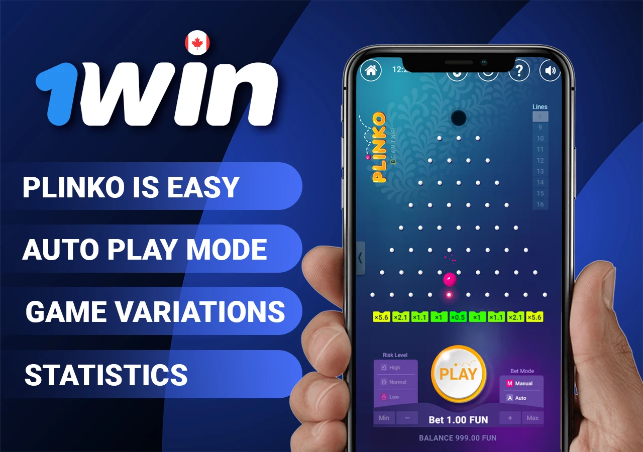 When you start playing Plinko in 1win you will feel all the advantages of this game