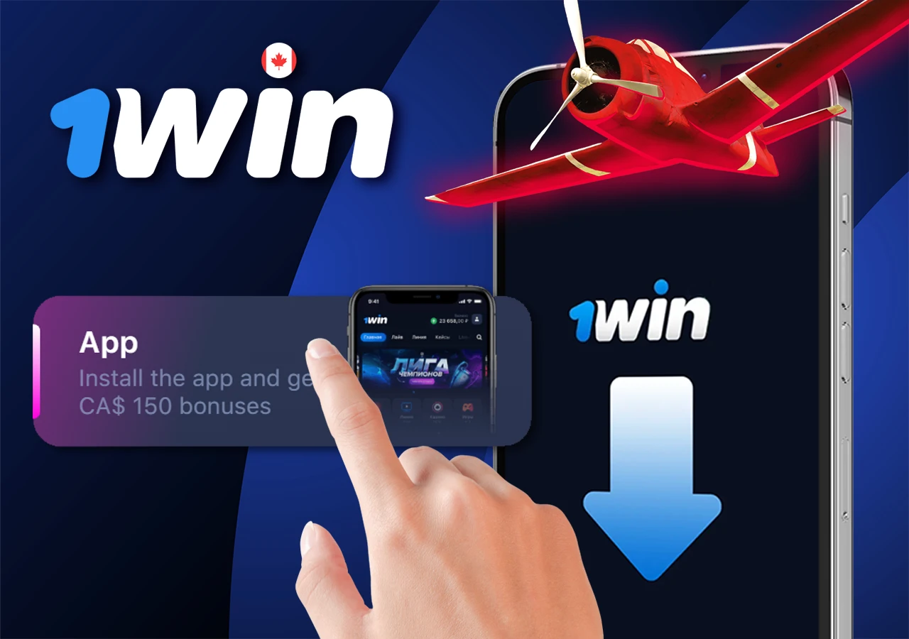 Install the free 1Win mobile app and play Aviator whenever you like